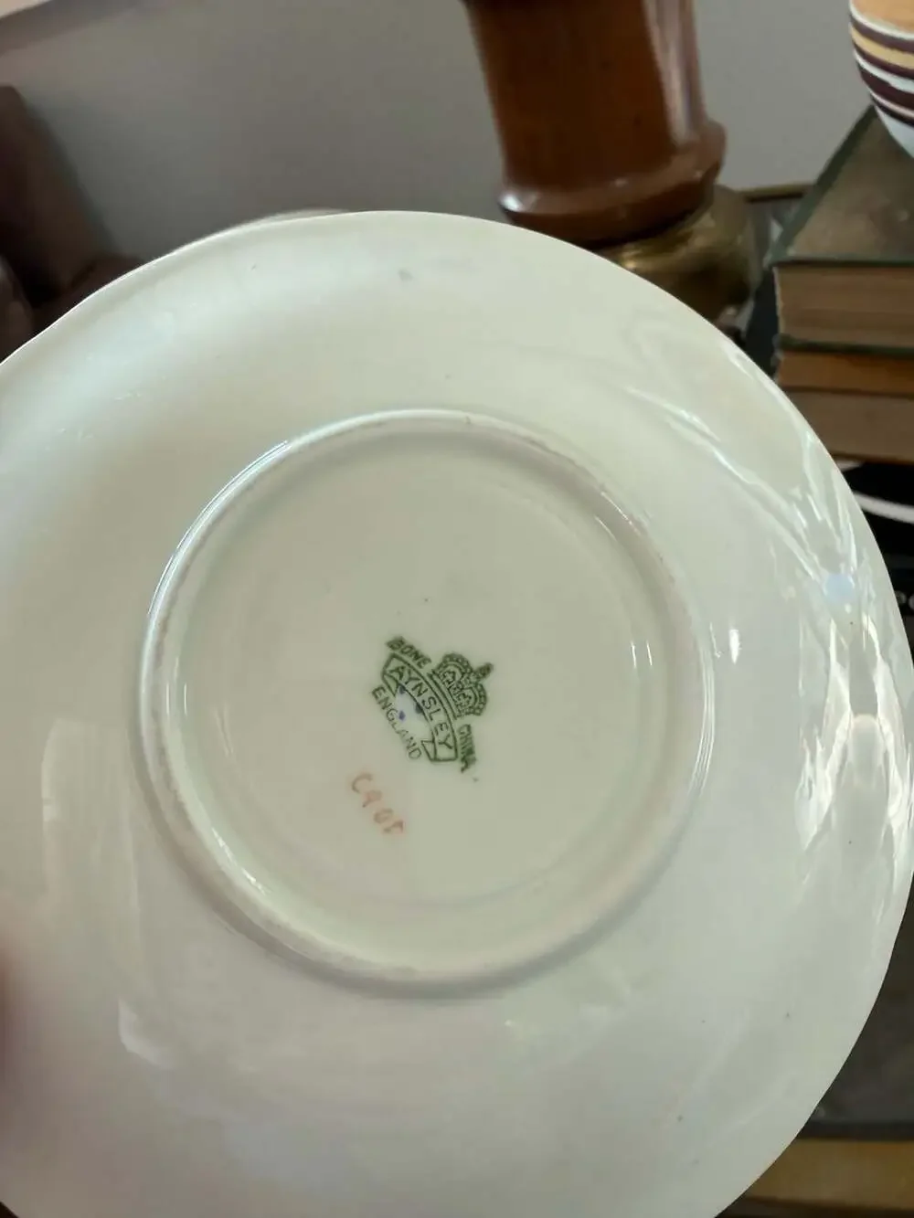 Aynsley Bone China Floral Saucer C405